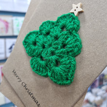 Load image into Gallery viewer, Crochet Christmas Card - Green Chistmas Tree  - Best Efforts
