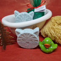 Feline Feative - Little Shop of Lathers - Handmade Bath Treat - Christmas Gift Ideas