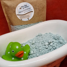 Load image into Gallery viewer, Merry Grinchmas! Festive Bath Fizz - Little Shop of Lathers - handmade bath treat - Christmas Pampering
