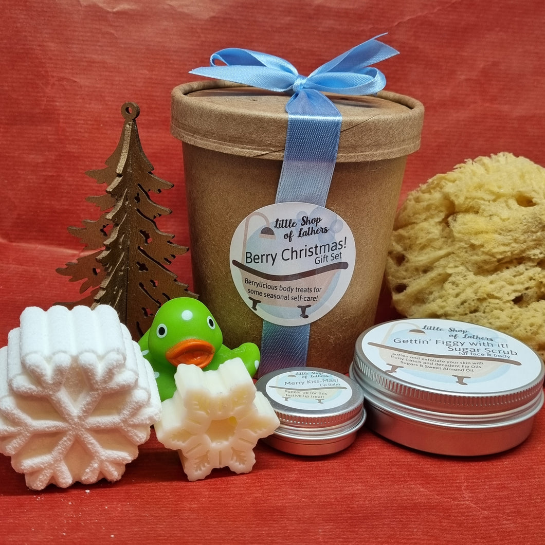 Berry Christmas! - Festive Pampering Gift Set - Little Shop of Lathers - Christmas Puns