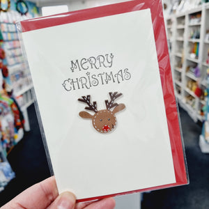 Merry Christmas  - Rudolph Card - Hello Sweetie