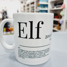 Load image into Gallery viewer, Movie Dictionary Description Quote Christmas Mug - Elf - Movie Prints by Zwag
