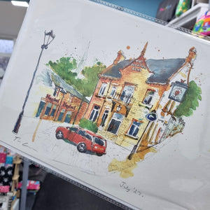 The Old Kings Arms, Horsforth Town Street - Yorkshire Art - Tim Gomersall Art & Illustration