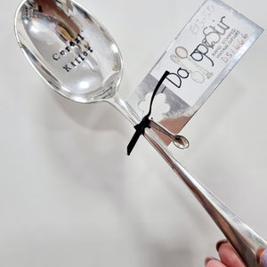 Cereal Killer - stamped spoon - Dollop and Stir