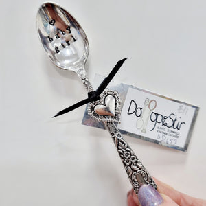 Baby girl - stamped teaspoon - Dollop and Stir