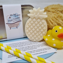 Load image into Gallery viewer, Pina Colada Solid Moisturiser Bar - Little Shop of Lathers - handmade body bar
