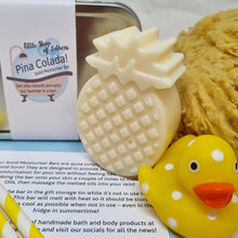 Load image into Gallery viewer, Pina Colada Solid Moisturiser Bar - Little Shop of Lathers - handmade body bar
