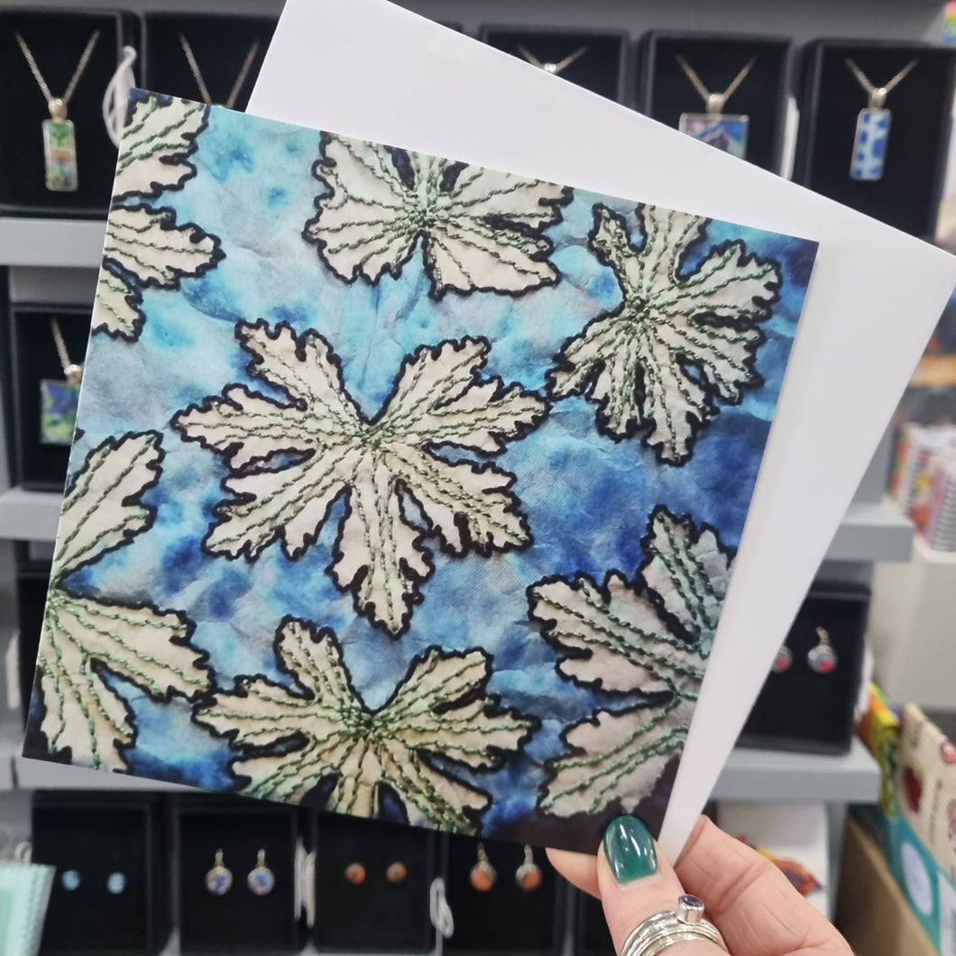 Greetings Card - Geranium - Nimanoma