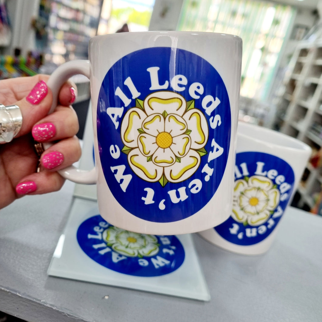 Mug - All Leeds Aren't We - Leeds United Mug - Fred & Bo - Yorkshire Gifts - LUFC