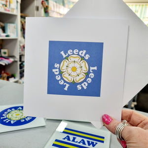 Greetings Card - Leeds Leeds Leeds - Leeds United - Fred & Bo - LUFC