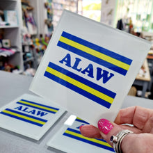 Load image into Gallery viewer, Coaster - ALAW - All Leeds Aren&#39;t We Glass Coaster - Fred &amp; Bo - LUFC
