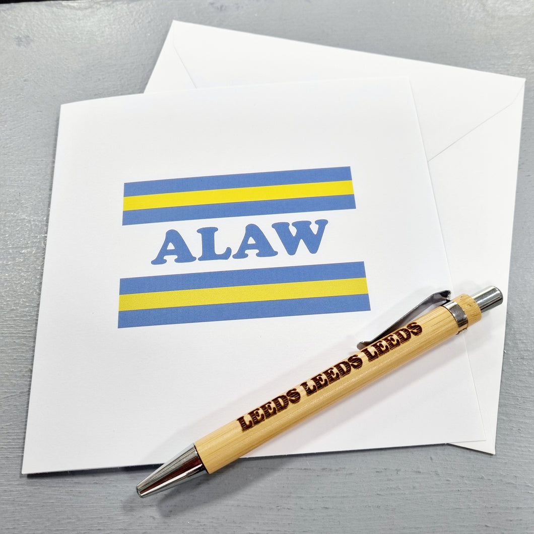 Greetings Card - ALAW - All Leeds Aren't We - Leeds United - Fred & Bo - LUFC