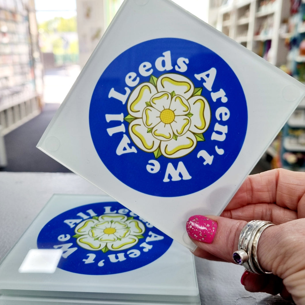 Coaster - All Leeds Aren't We Glass Coaster - Fred & Bo - LUFC