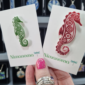 Pin Badge - Sea Horse - Nimanoma