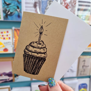 Birthday Cupcake with Candle Card - Best Efforts