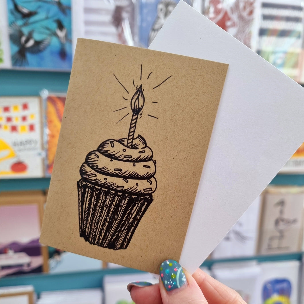 Birthday Cupcake with Candle Card - Best Efforts