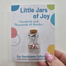 Load image into Gallery viewer, Little Jars of Joy - Hundreds and Thousands of Thanks - Mini keepsake - Thank you gift
