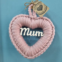 Load image into Gallery viewer, Mum Heart Wreath - Crochet Wreath - Lots of colours - Best Efforts
