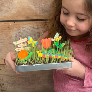 Make Your Own Mini Beasts Garden - Wooden Crafting Kit - Grow Your Own - Kids Activities - Cotton Twist