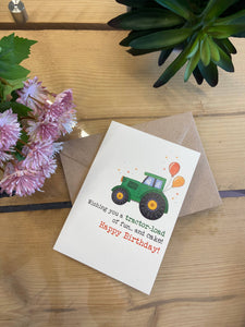 Tractor load of fun on your Birthday - Greetings Card - Dandelion Stationery