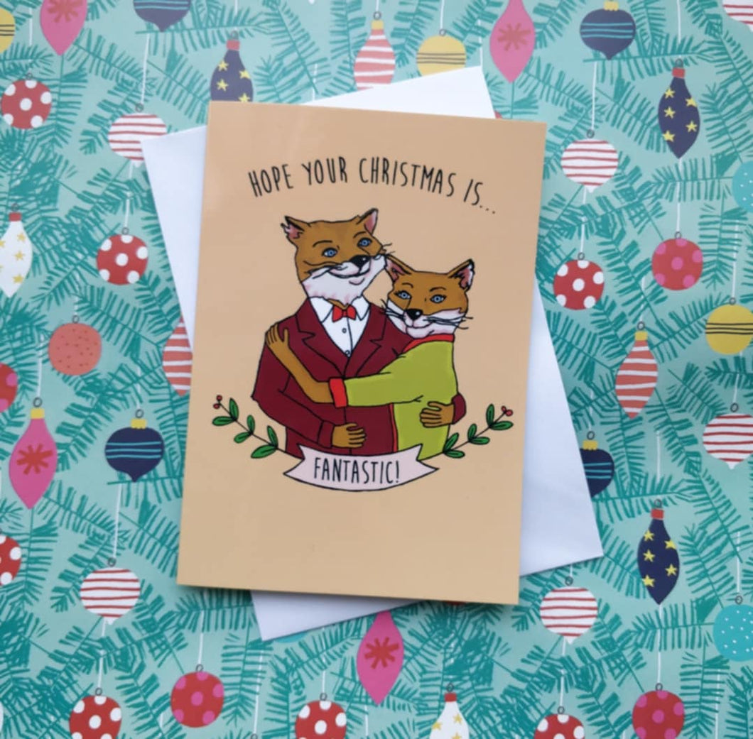 Christmas Card - Hope Your Christmas Is....Fantastic! - Fantastic Mr. Fox - Jil Made This