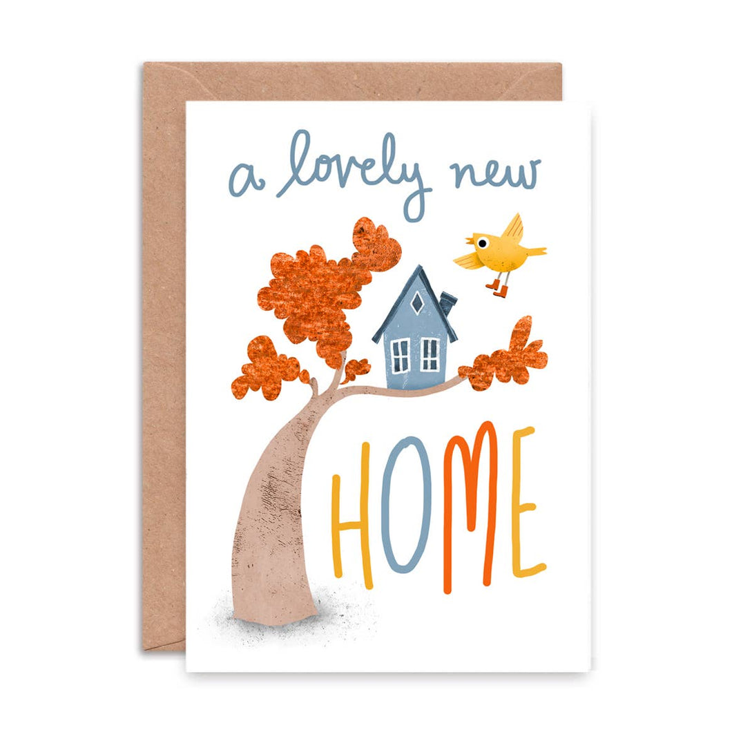 New Home Card - Lovely New Home Greeting Card - Emily Nash Illustration