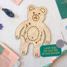Load image into Gallery viewer, Craft Kit - Learn To Sew Bear Craft Kit - Children's Beginner Sewing Kit - Let's Make &amp; Do

