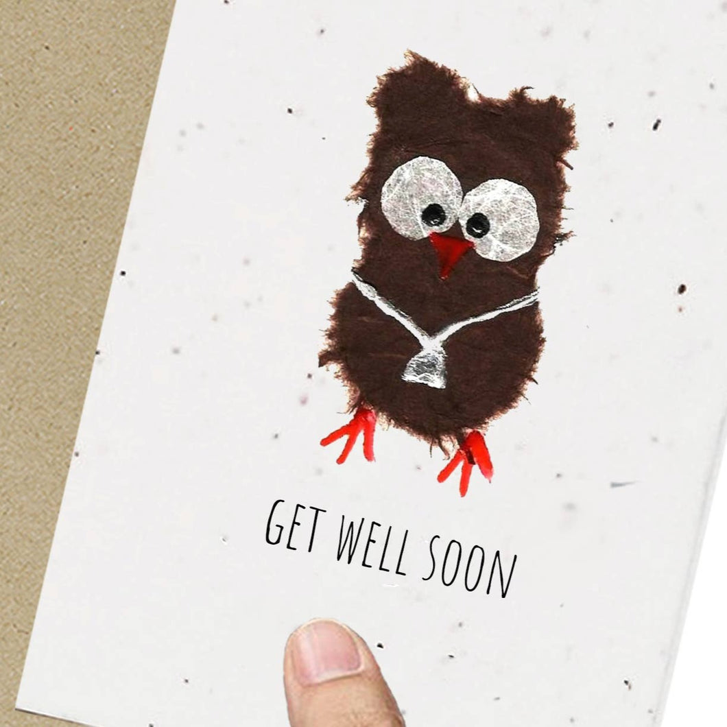 Wildflower Seed Plantable Greetings Card - Get Well Soon - Eco Friendly Cards