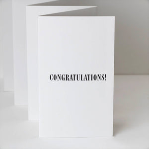 New Baby - Monochrome Fold Out Banner Concertina Card - Greetings Card - Coulson Macleod