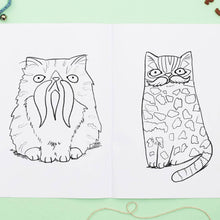 Load image into Gallery viewer, Meowstachio Cats Colouring Book - Jo Clark Design - Cat Lovers
