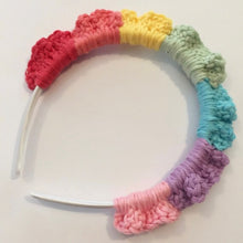 Load image into Gallery viewer, Rainbow Ruffle Headband - Robins and Rainbows

