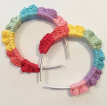 Load image into Gallery viewer, Rainbow Ruffle Headband - Robins and Rainbows
