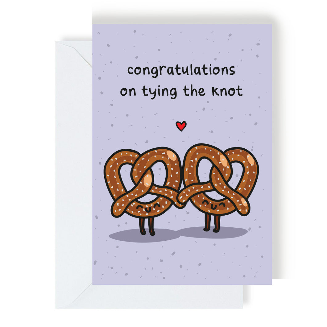 Greetings Card - Congratulations on tying the knot - The Playful Indian