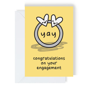 Greetings Card - Congratulations on your Engagement - The Playful Indian