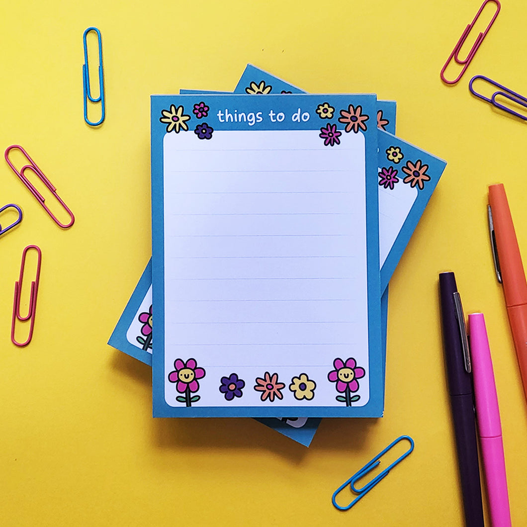 Notepad - Things To Do - A6 size tear off note pad - The Playful Indian