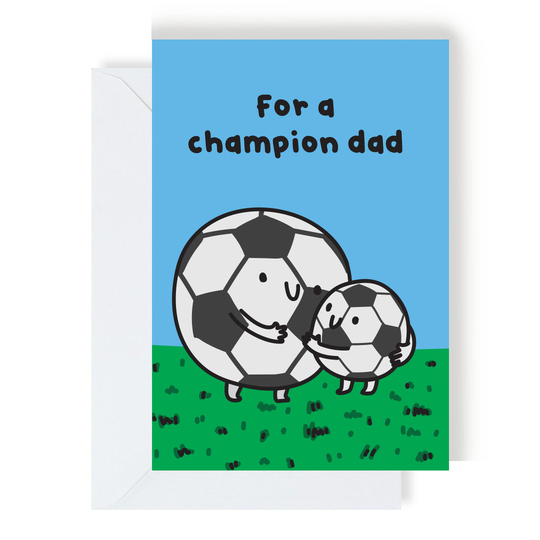 Greetings Card - For a Champion Dad - The Playful Indian