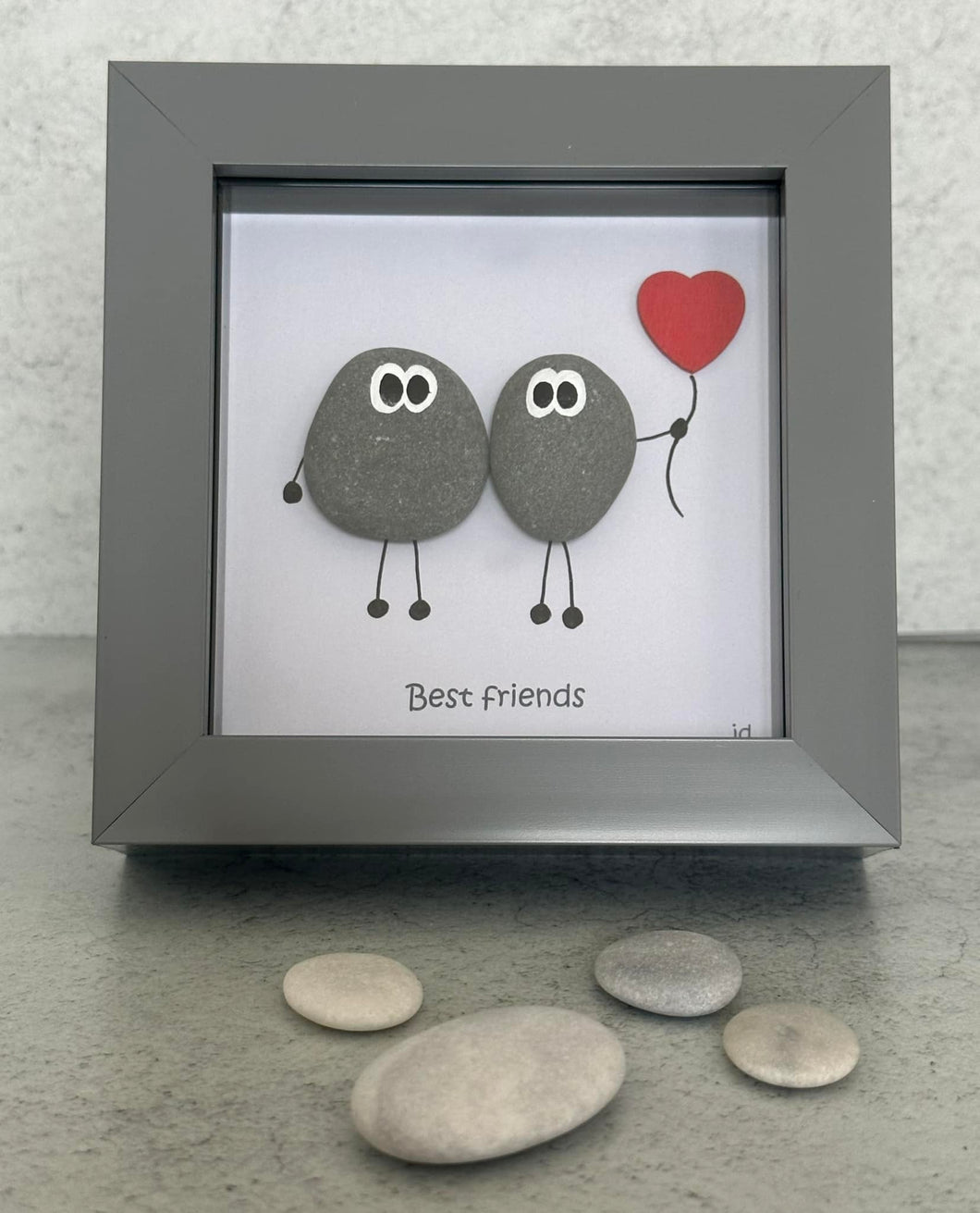 Best Friends - Pebble Art Frame - Pebbled19