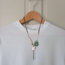 Load image into Gallery viewer, Verdigris and Mother of Pearl Necklace - Urban Magpie
