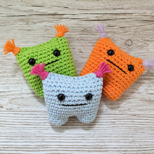 Crochet amigurami Worry Monster - Anxiety Aid - CuddlingaCactus
