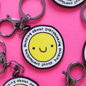 Key chain - Thinking about Overthinking - Keyring - The Playful Indian