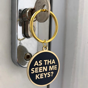 Yorkshire Keyrings - As tha seen mi keys / As tha got thi key / Thas a reyt gud driver - Yorkshire Sayings for your Keys - JAM Artworks