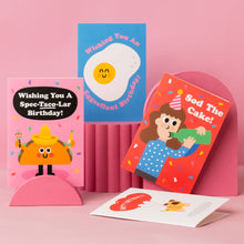 Load image into Gallery viewer, Hap Hee-Hee Birthday Card - Michael Jackson Greeting Card - Studio Boketto
