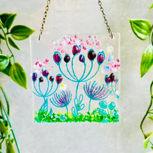 Load image into Gallery viewer, Glass Decoration - Hanging Glass Decoration - Summer Meadow - Twice Fired
