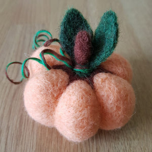 Felt Pumpkin - Halloween Decoration - Useless Buttons