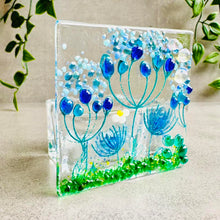 Load image into Gallery viewer, Glass Tea light - Tealight Candle holder - Summer Meadow - Twice Fired
