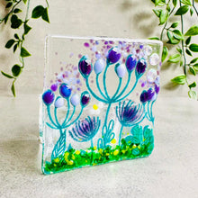 Load image into Gallery viewer, Glass Tea light - Tealight Candle holder - Summer Meadow - Twice Fired
