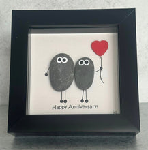 Load image into Gallery viewer, Happy Anniversary! - Pebble Art Frame - Pebbled19
