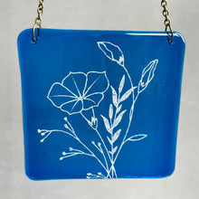 Load image into Gallery viewer, Fused Glass Birth Flower range - Hanging Decoration - Twice Fired
