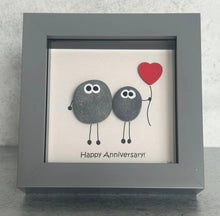 Load image into Gallery viewer, Happy Anniversary! - Pebble Art Frame - Pebbled19
