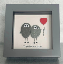 Load image into Gallery viewer, Together We Rock! - Pebble Art Frame - Pebbled19
